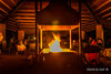 The Saturday night bonfire in the Rotunda